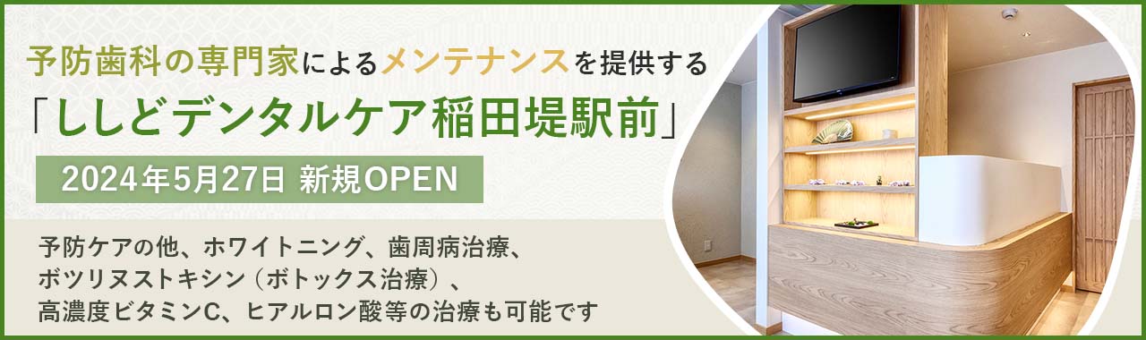 予防歯科の専門家によるメンテナンスを提供する「ししどデンタルケア稲田堤駅前」を2024年5月27日新規OPEN