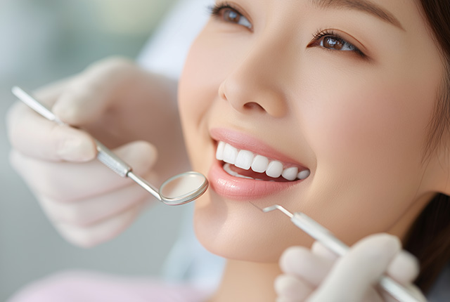 診療を受ける女性